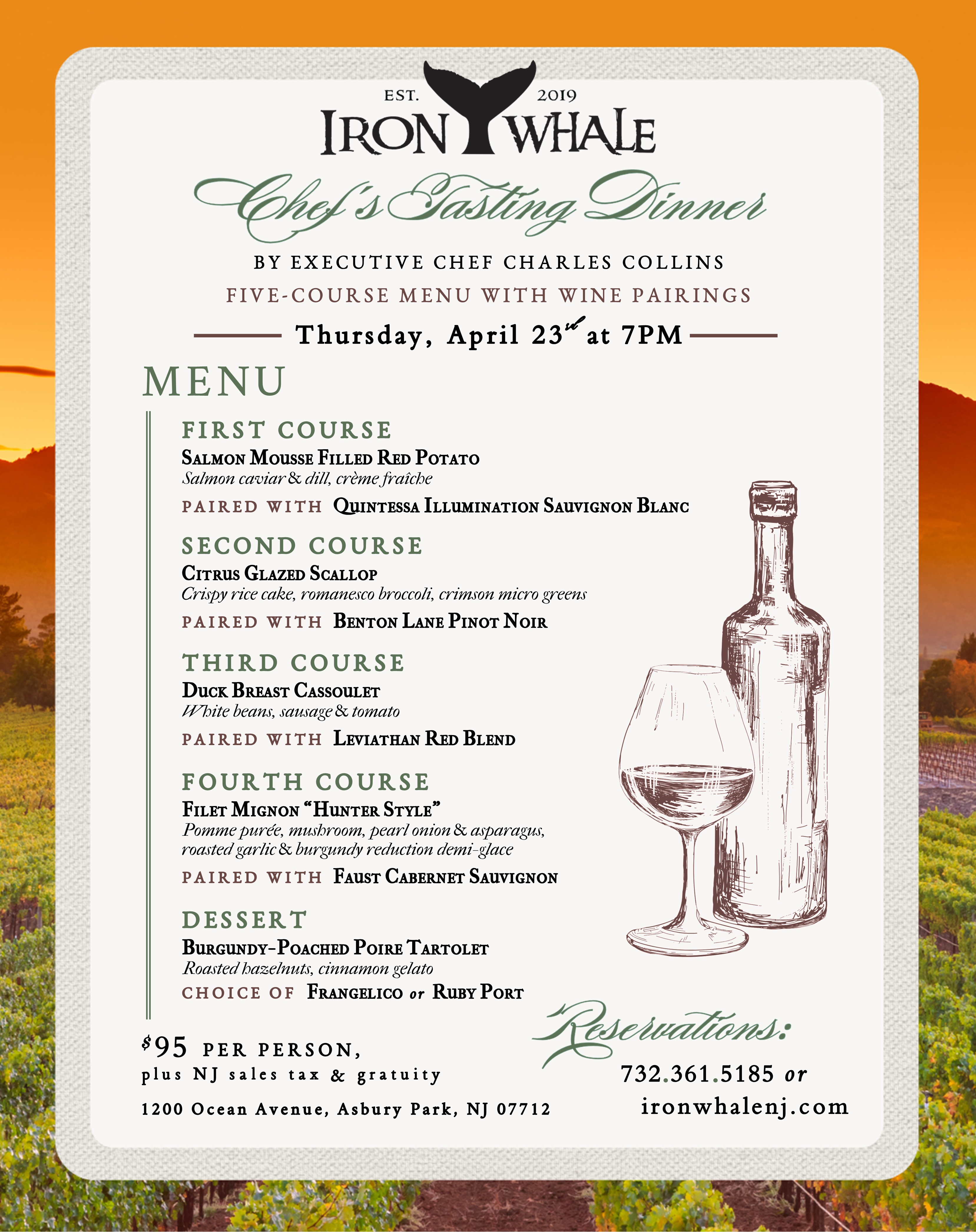 Chef's Tasting Dinner with Wine Pairings