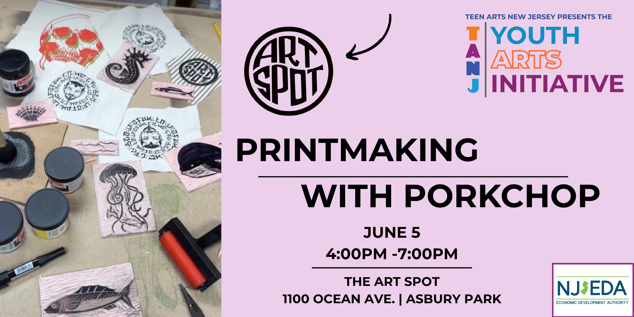 Printmaking with Porkchop