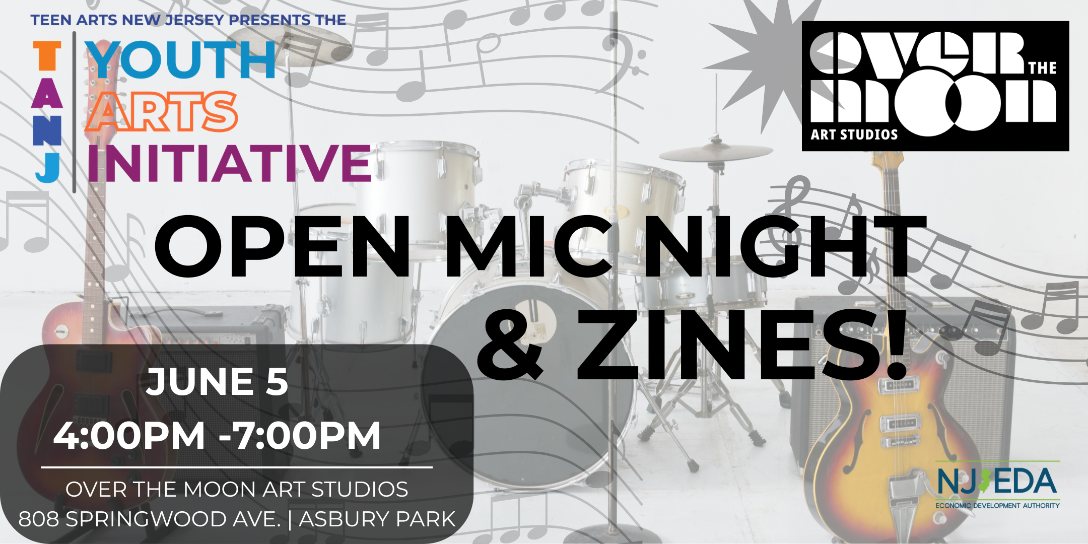 Teen Arts New Jersey Presents: Youth Arts Initiative Open Mic Night & Zines