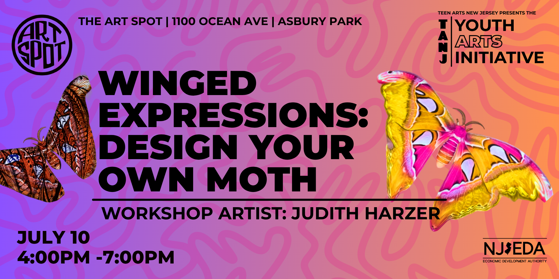 Winged Expressions: Articulated Mixed-Media Moth Design