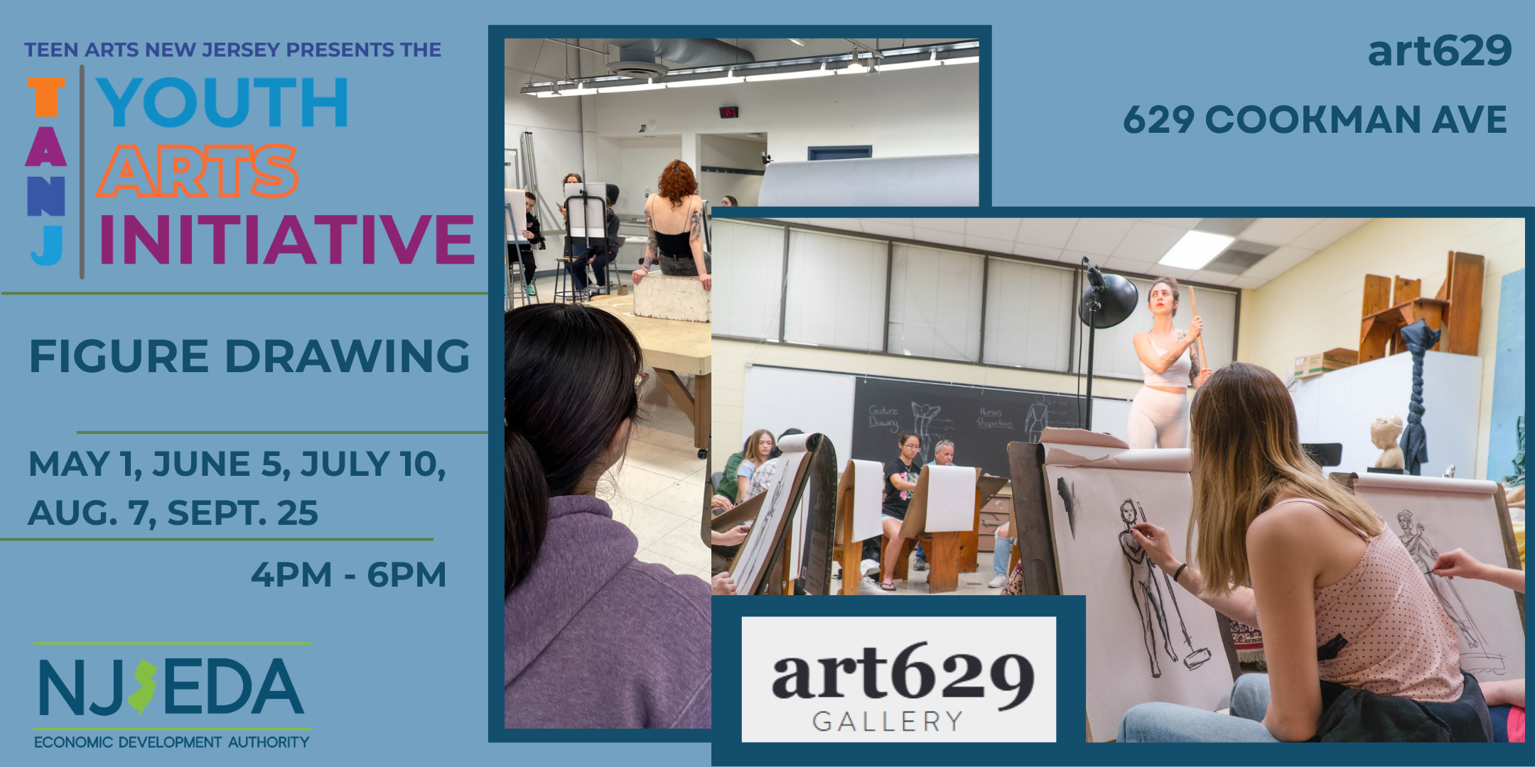 Teen Arts New Jersey Presents The TANJ Youth Arts Initiative: FIGURE DRAWING