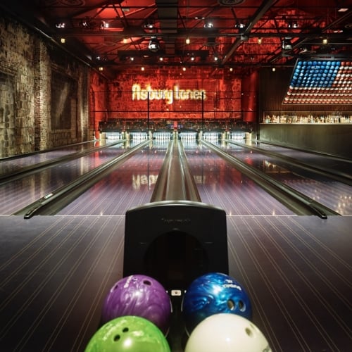 Bowling with the Easter Bunny