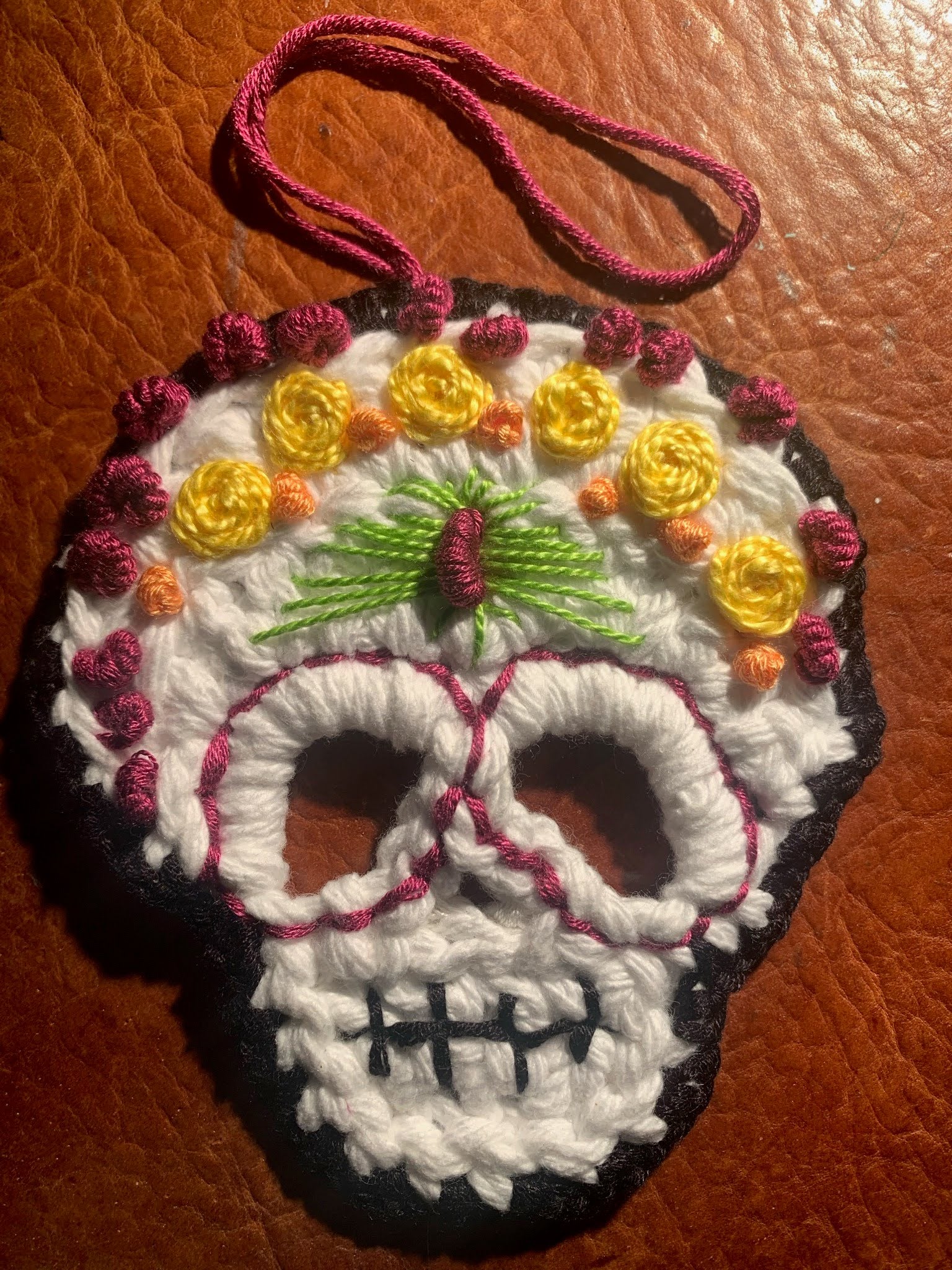 Craft Demo - Day of the Dead Crochet Skulls