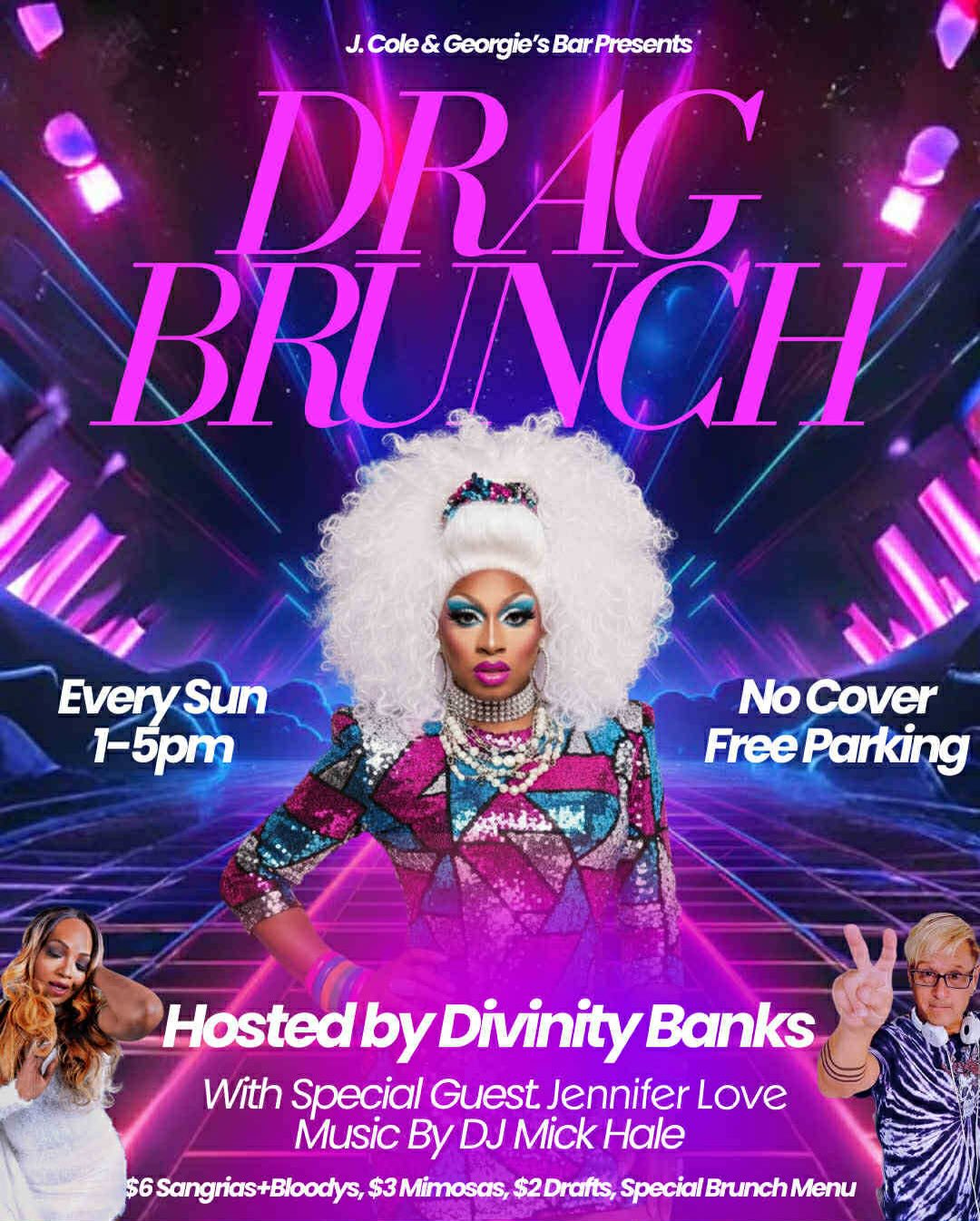 Sundays Drag Brunch hosted by Divinity Banks