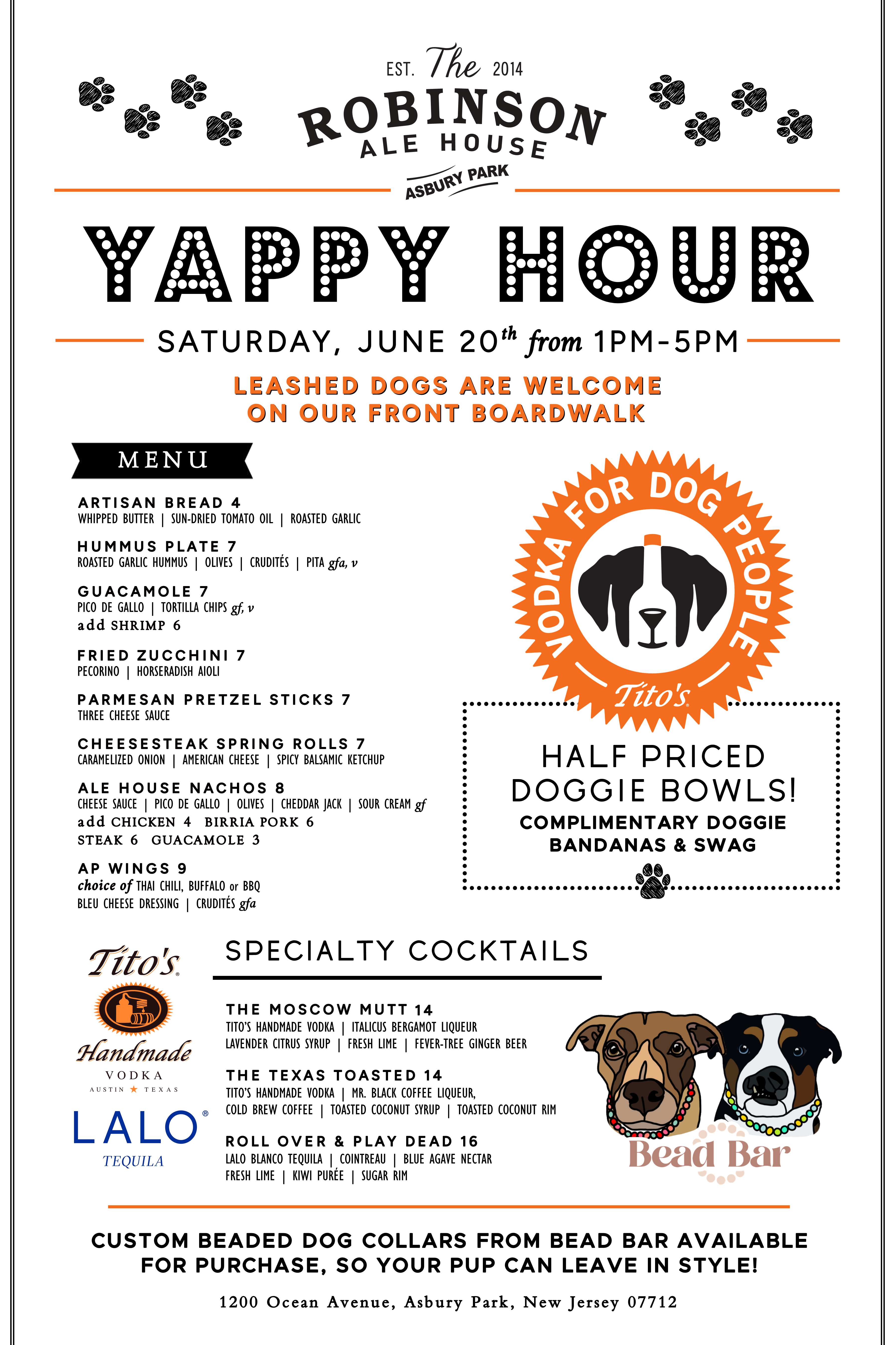 Yappy Hour on the Front Boardwalk