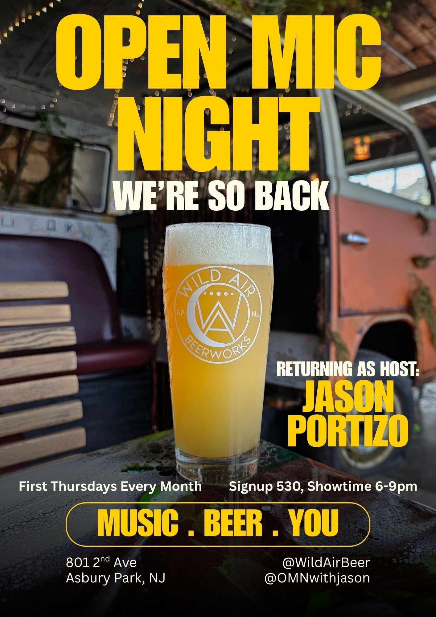 Open Mic Night with Jason Portizo