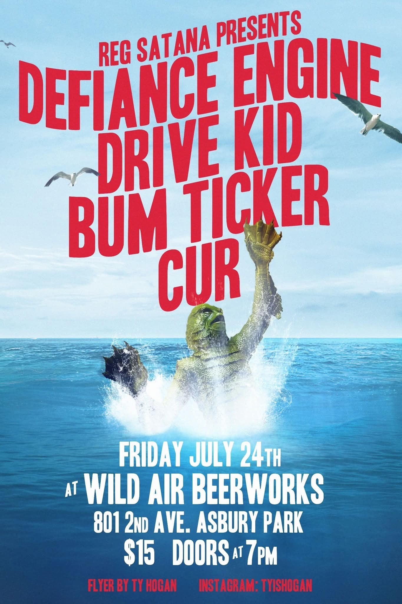 Reg Satana Presents: Defiance Engine, Drive Kid, Bum Ticker, Cur