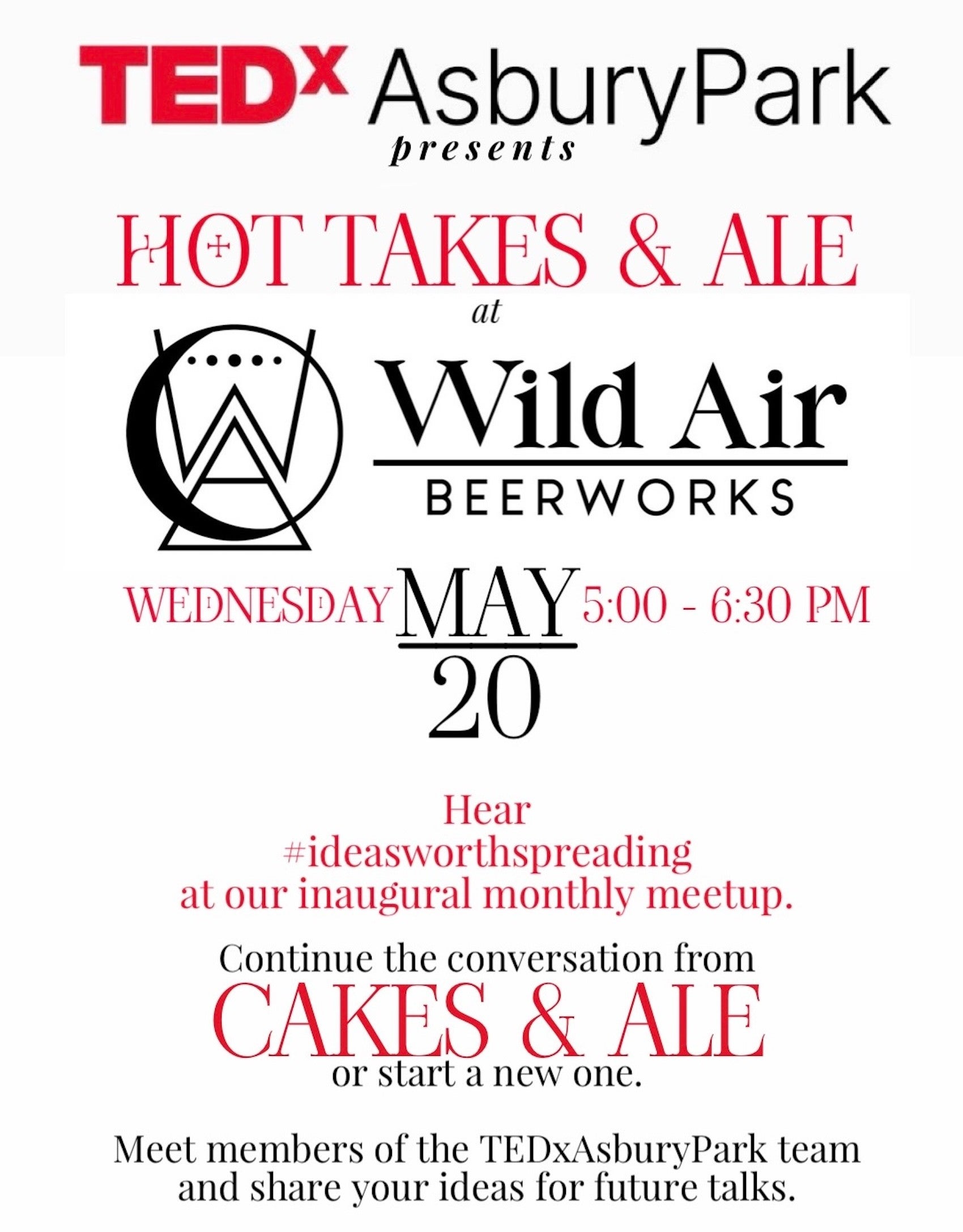 TEDxAsburyPark Hot Takes & Ale
