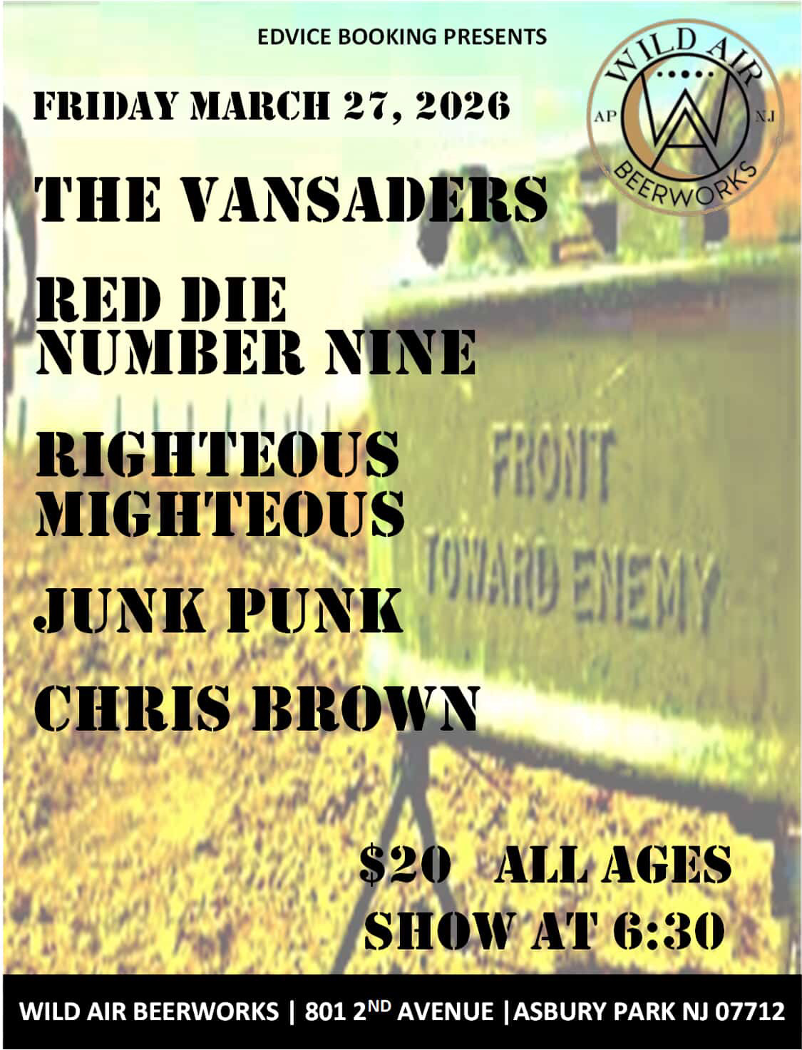 The Vansaders, Red Die Number Nine, Righteous Mighteous, Junk Punk, Chris Brown