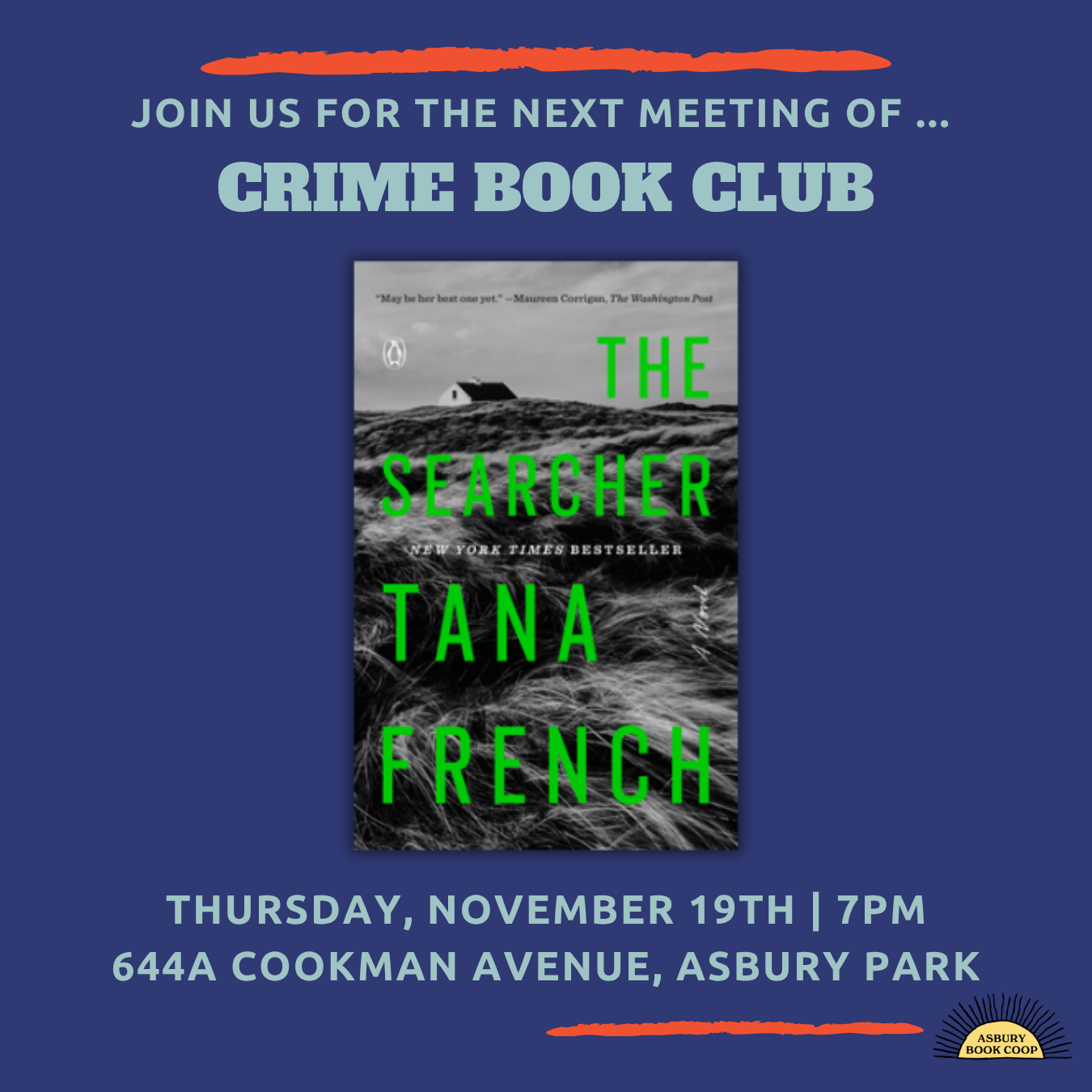 Crime Book Club: The Searcher by Tana French