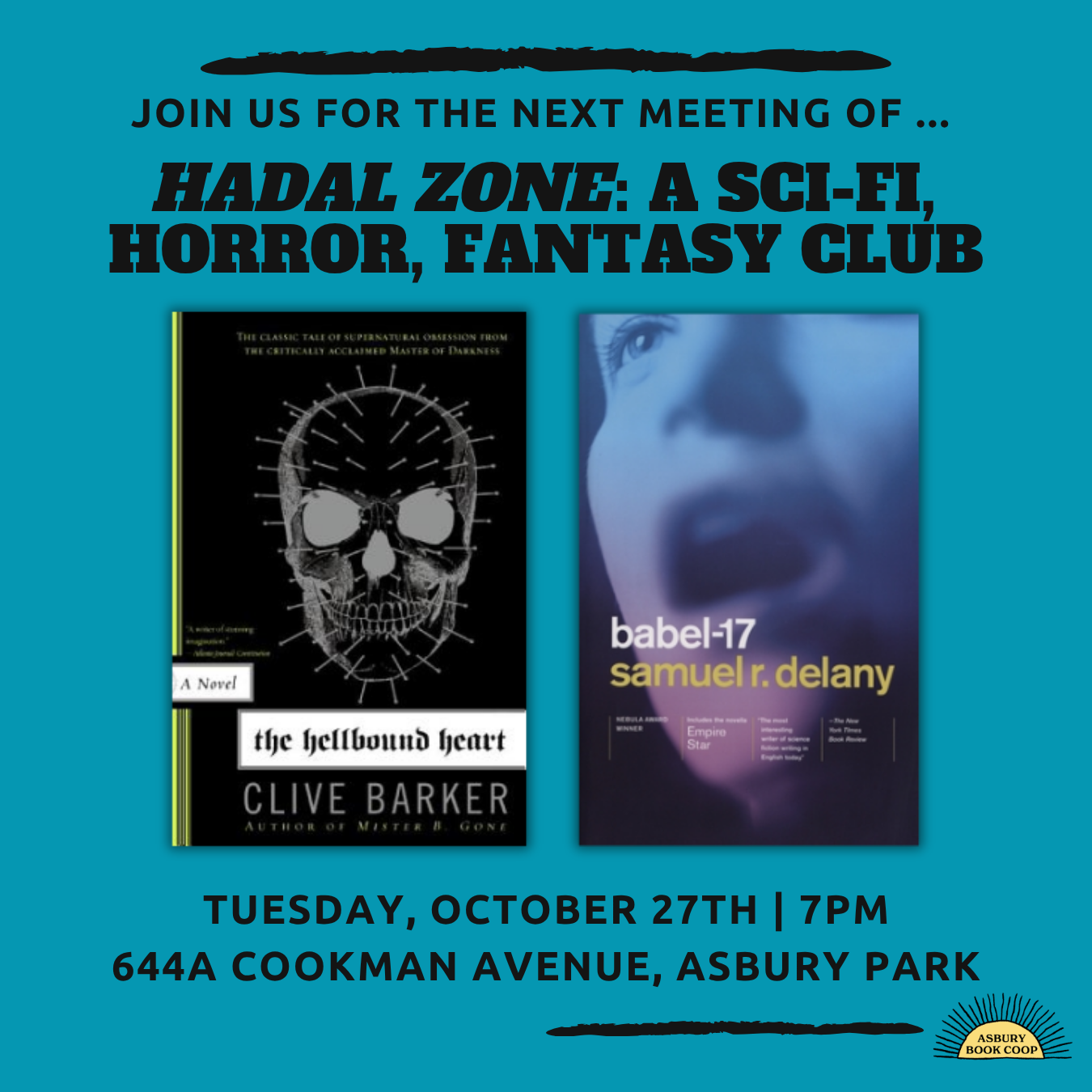 Hadal-Zone: A Fantasy, Horror, & Sci-Fi Book Club: The Hellbound Heart & Babel-17