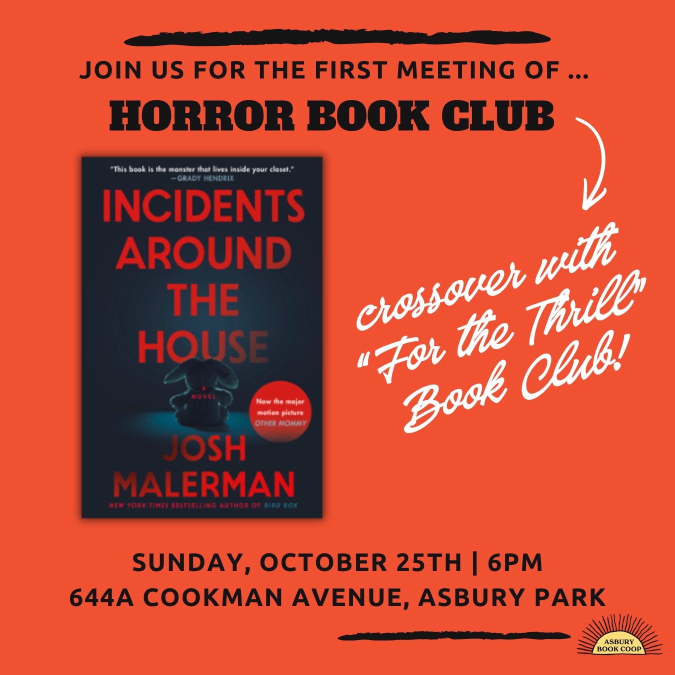 Introducing Horror Book Club with a Horror/Thriller Crossover: Incidents Around The House by Josh Malerman