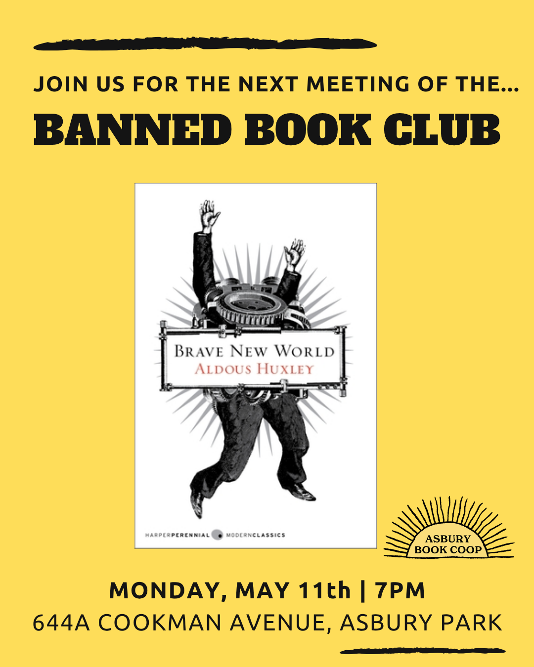 Banned Book Club: Brave New World by Aldous Huxley