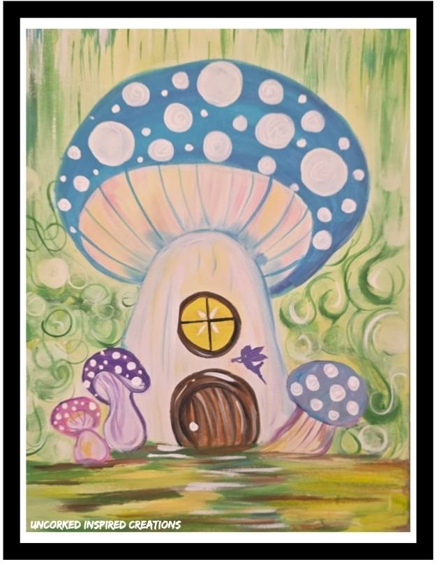🧚🏻‍♀️ Sip & Paint “Fairy Garden” at Uncorked Wine Inspired Creations 🍷