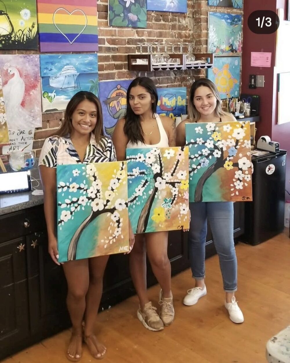 Sip & Paint “White Blossoms”