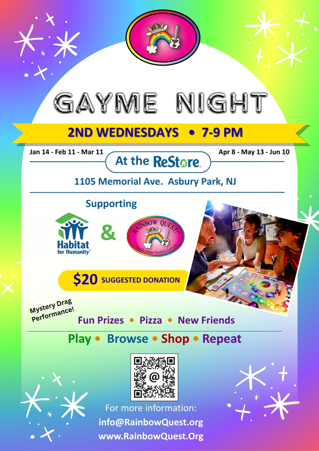 🏳️‍🌈 Rainbow Quest presents GAYME NIGHT! 🏳️‍🌈