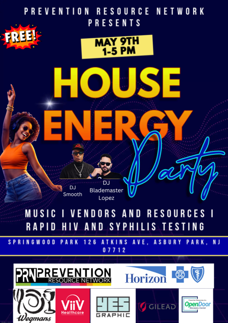Prevention Resource Network Presents the House Energy Party!