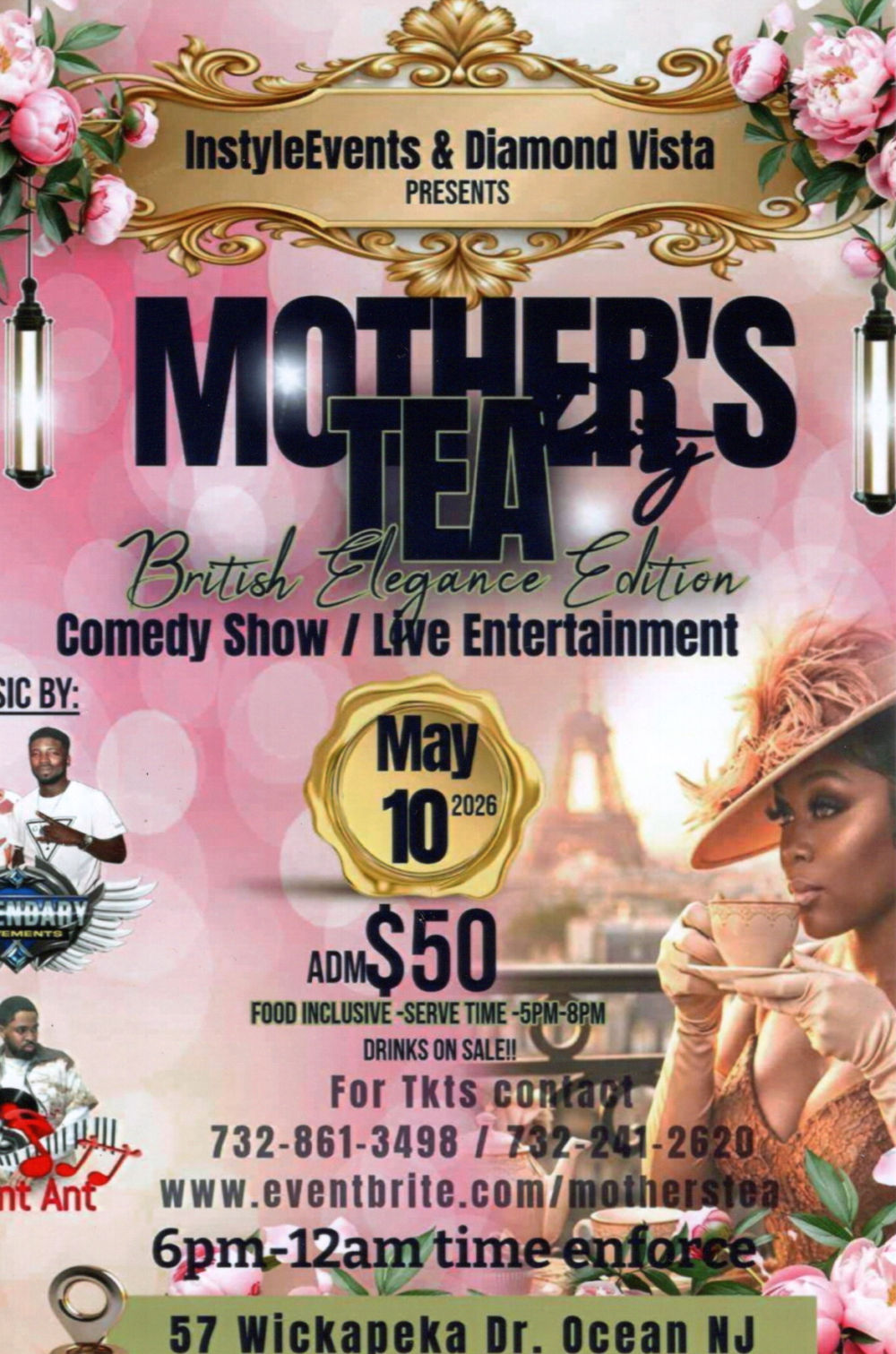 The Woman’s Club of Asbury Park Mother’s Tea Party: British Elegance Edition