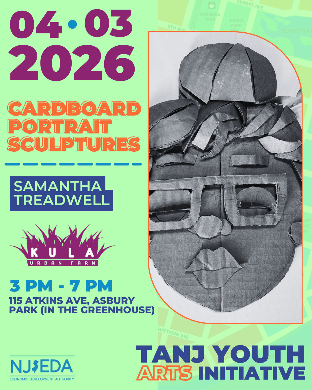 Cardboard Portrait Sculpture Workshop
