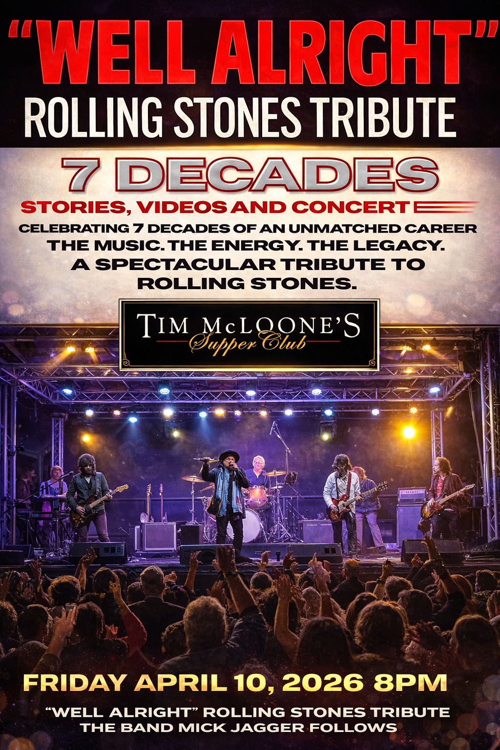 WELL ALRIGHT: Rolling Stones Tribute