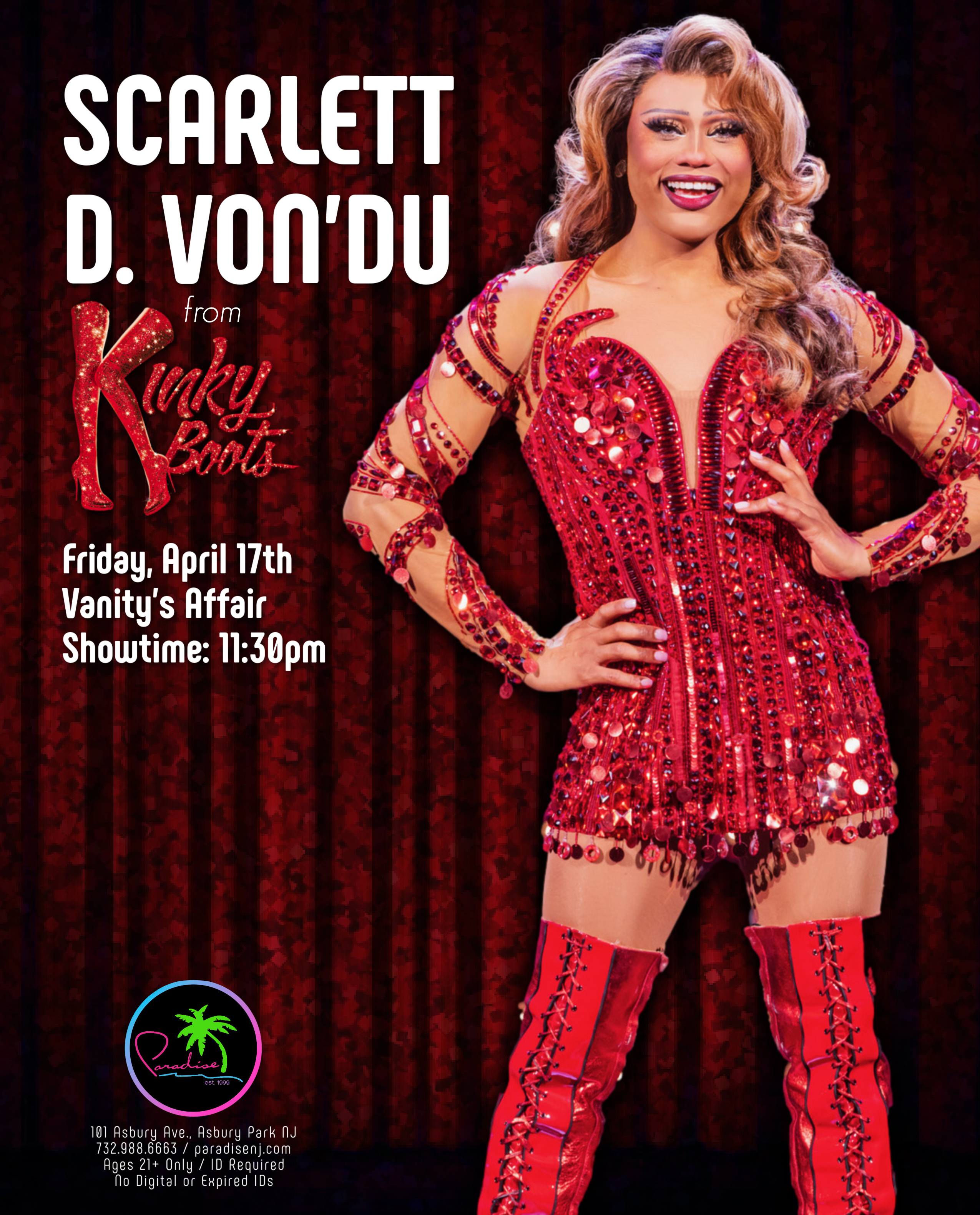 Scarlett D. Von'Du from Kinky Boots