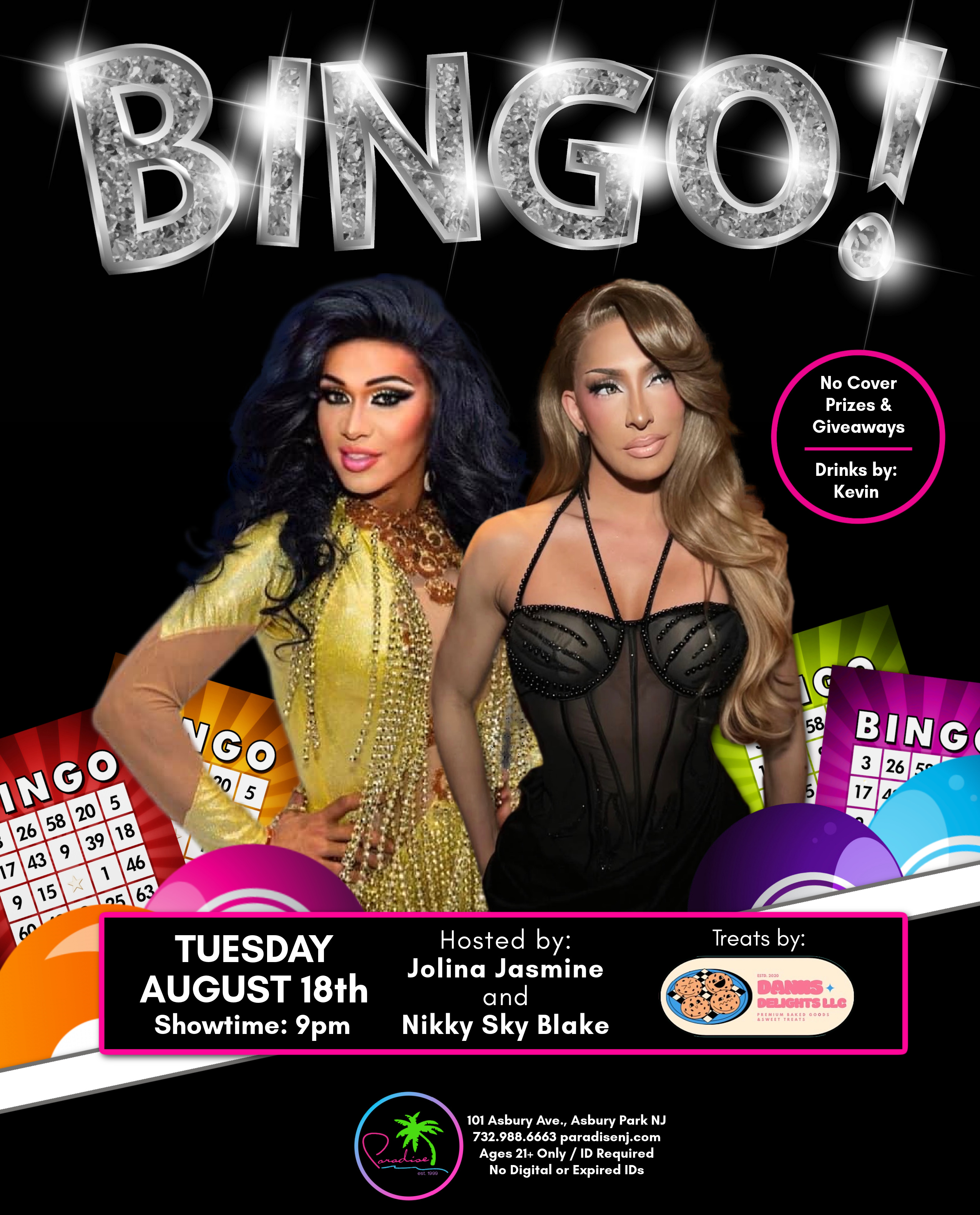 BINGO! hosted by Jolina Jasmine and Nikky Sky Blake