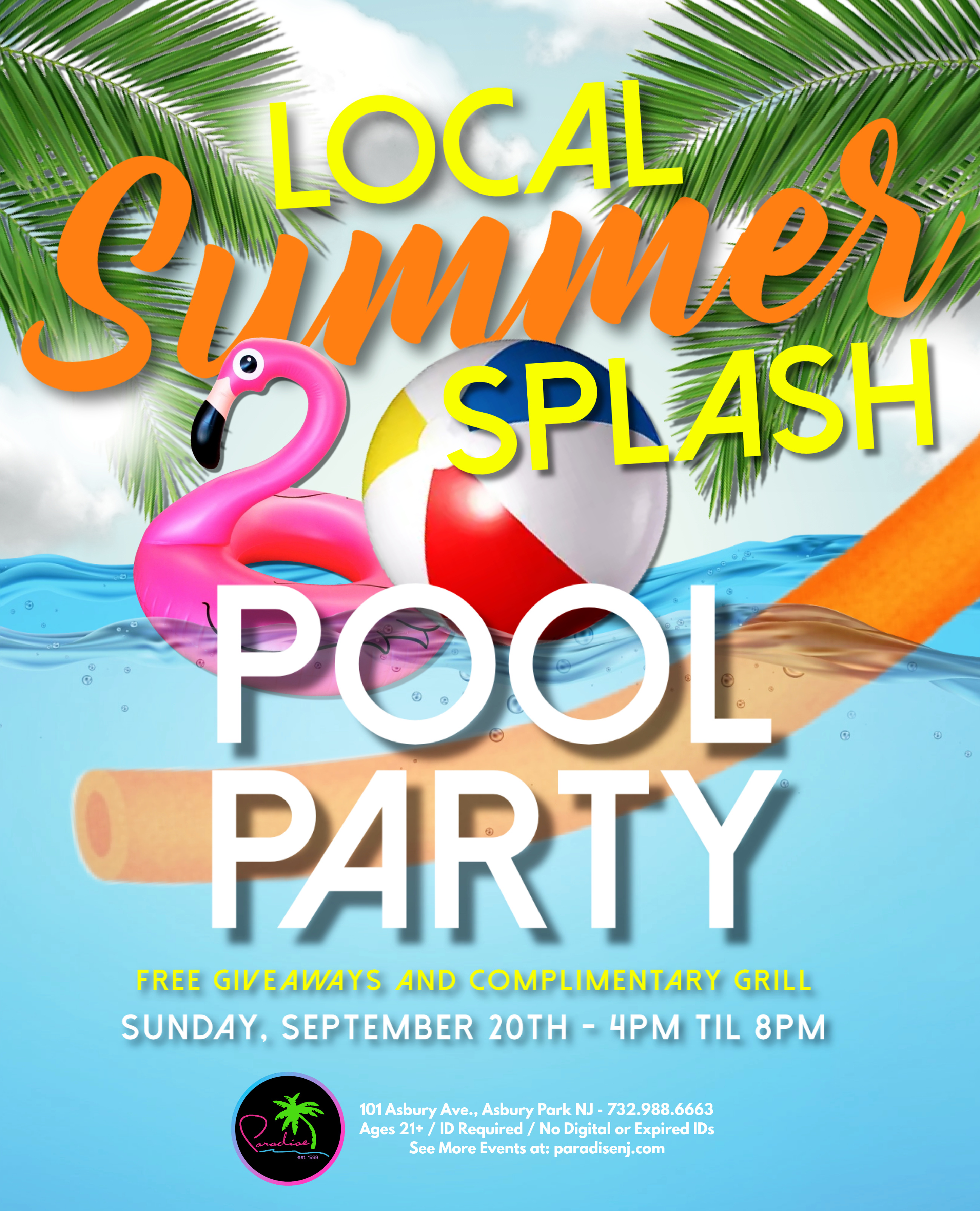 Local Summer Splash Pool Party