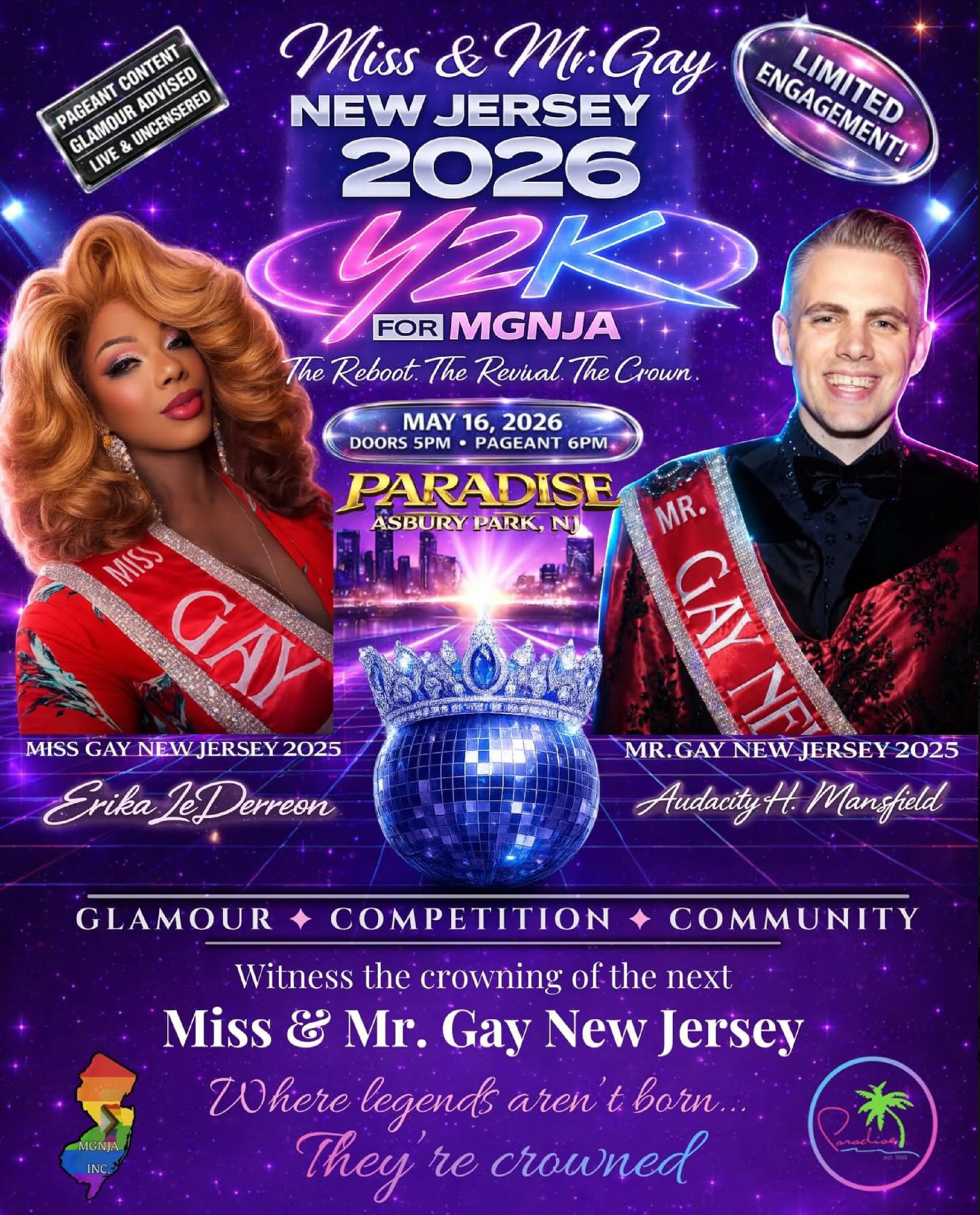 Miss & Mr. Gay New Jersey 2026 Pageant: The Reboot