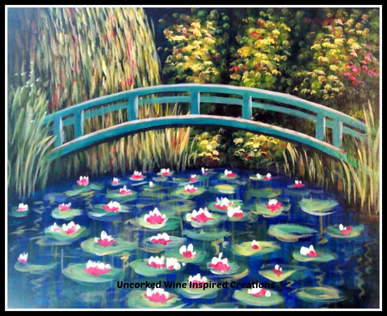 Monet's Bridge Over a Pond of Water Lilies