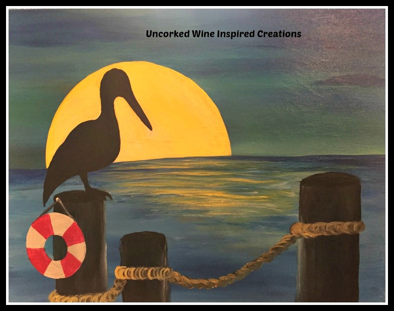 Pelican at Sunset