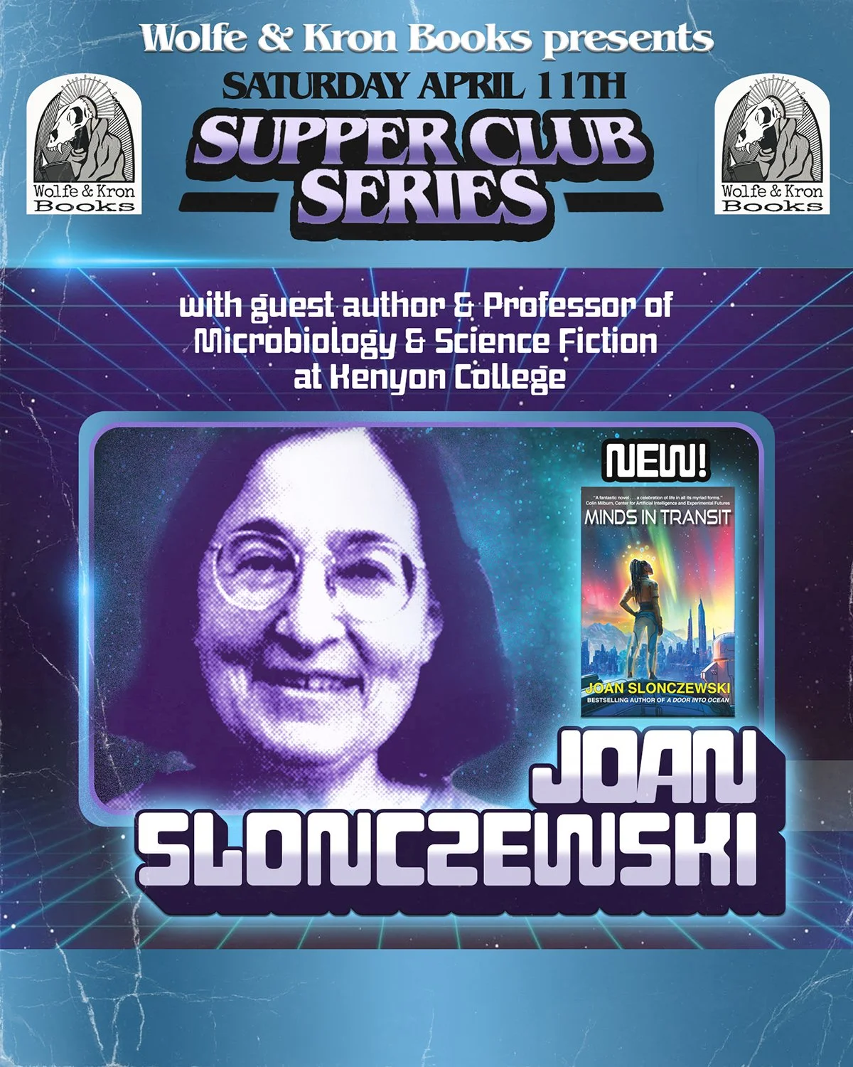 Supper Club with author Dr. Joan Slonczewski
