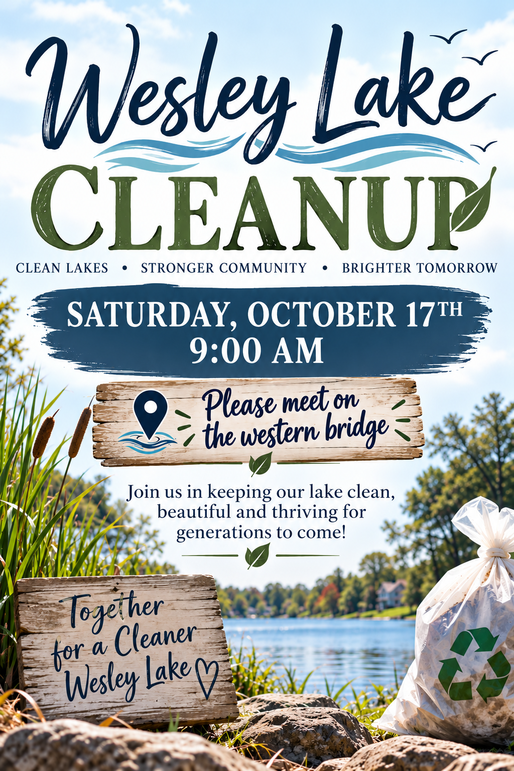 Wesley Lake Cleanup