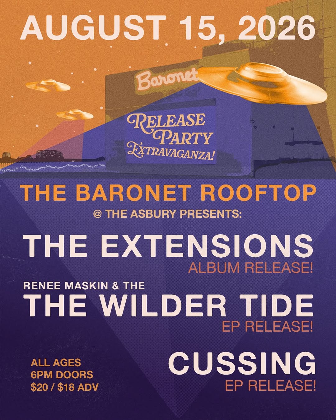 Triple Release Extravaganza: The Extensions, Renee Maskin & The Wilder Tide, and Cussing