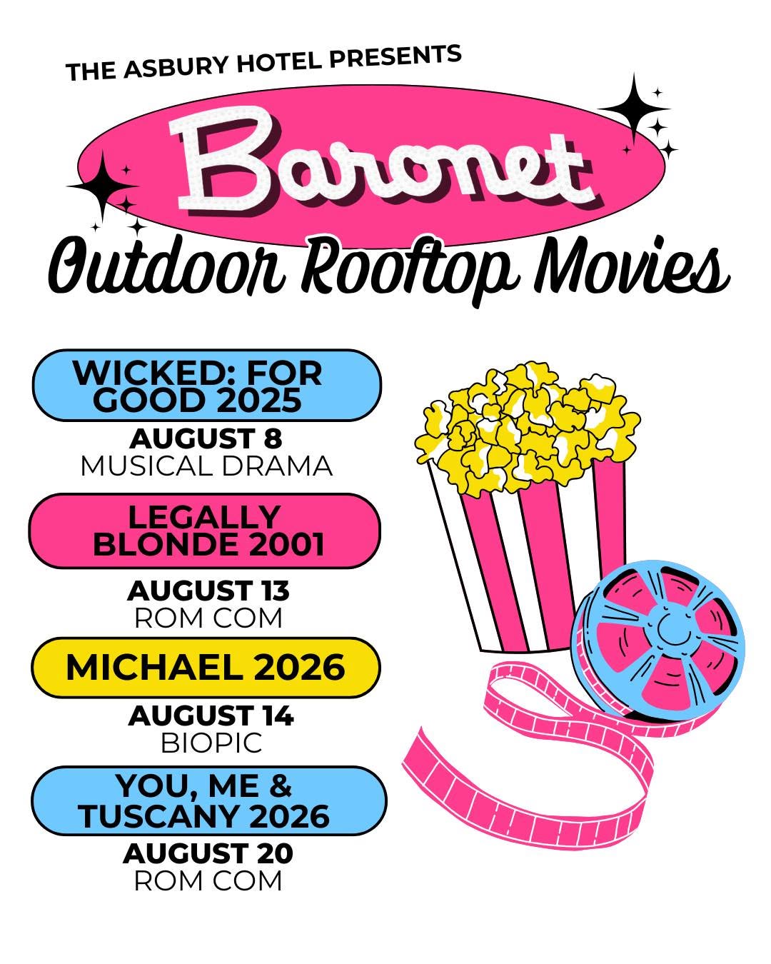 Baronet Outdoor Rooftop Movies: You, Me & Tuscany (2026)