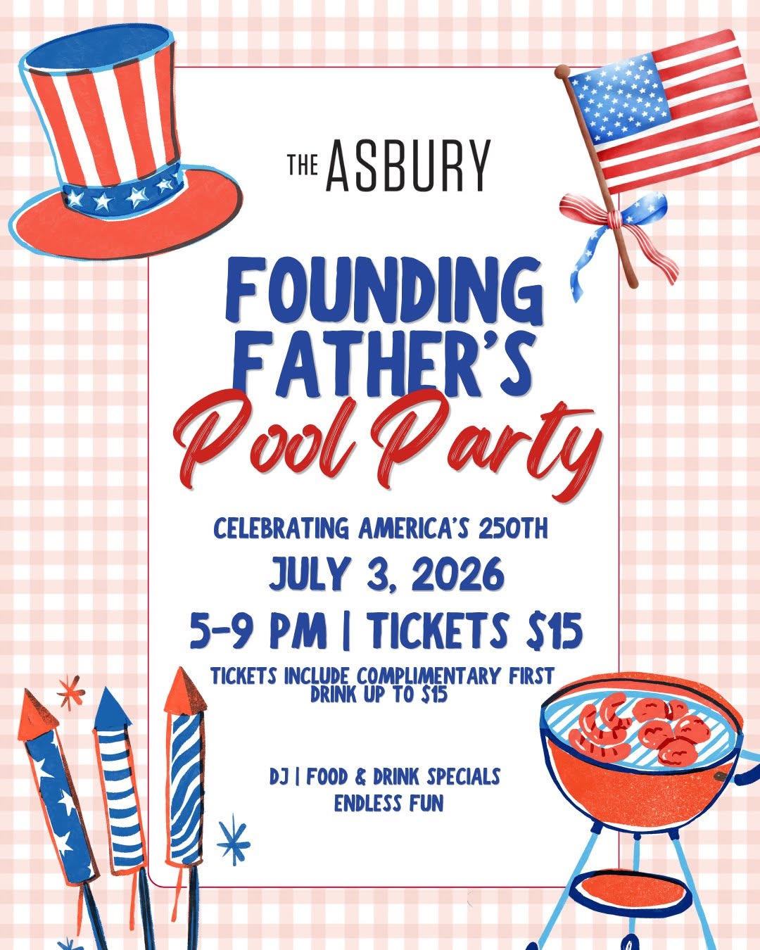 Founding Father's Pool Party