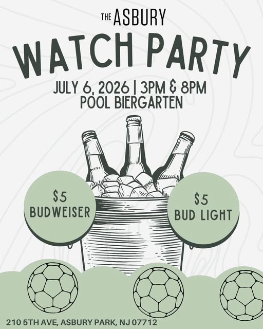 Watch Party at The Asbury Pool Biergarten