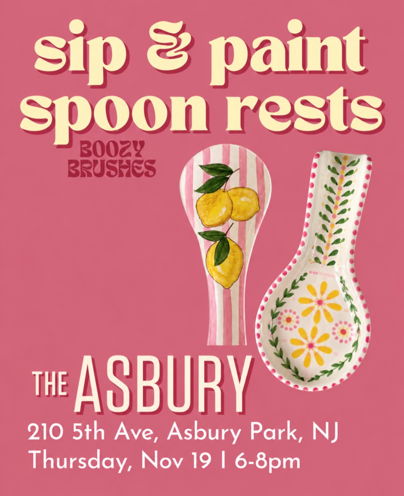 Sip & Paint: Spoon Rests!