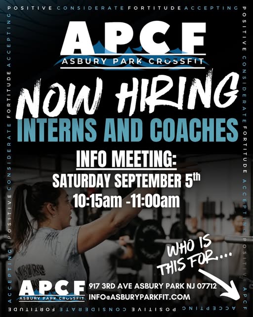 APCF Info Meeting: Now Hiring Interns and Coaches