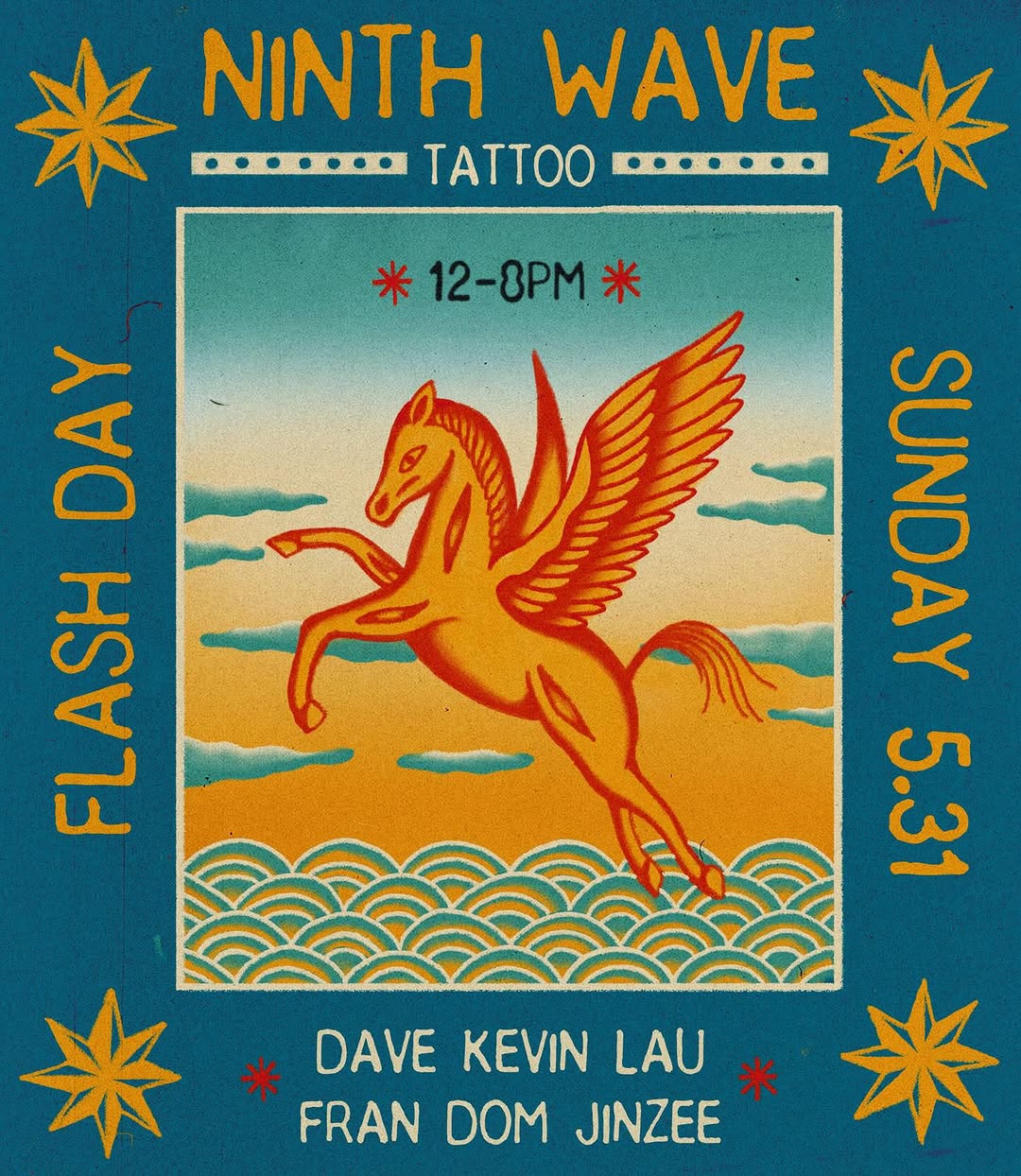 Ninth Wave Tattoo Flash Day