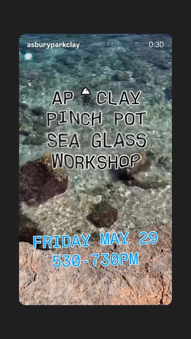 Pinch Pot Sea Glass Workshop