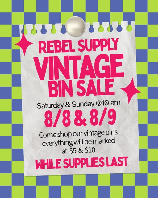 Vintage Bin Sale