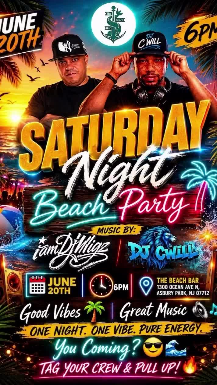 Saturday Night Beach Party