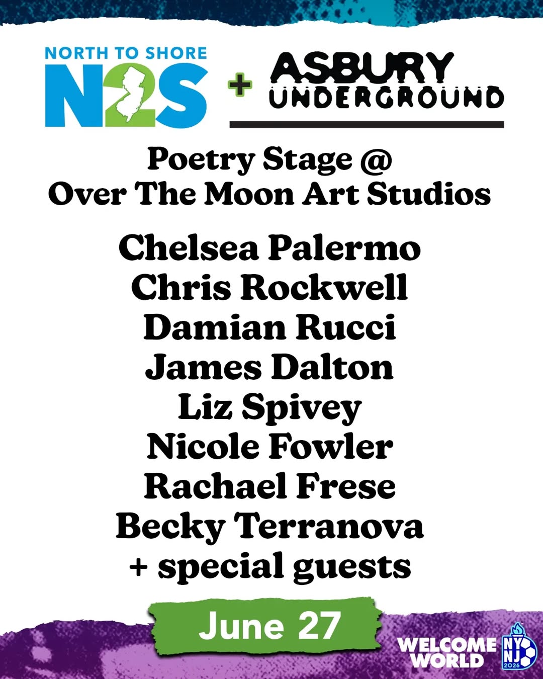 Asbury Underground: Poetry Stage at Over The Moon Art Studios
