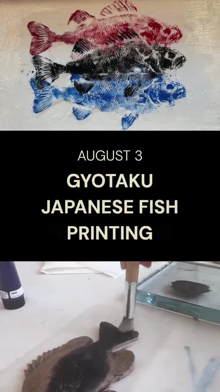 Little Makers Mondays: Gyotaku Japanese Fish Printing