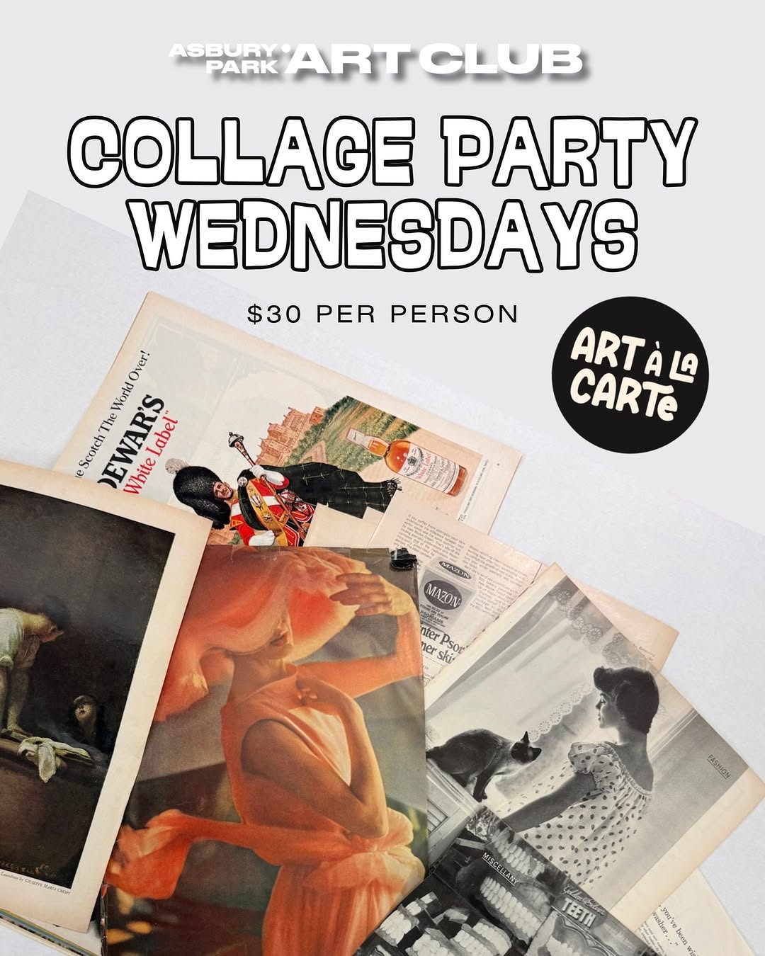 Collage Party Wednesdays