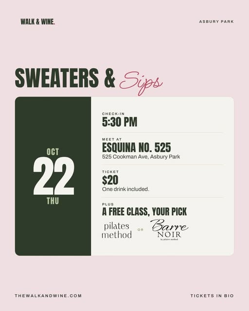 Walk & Wine: Sweaters & Sips