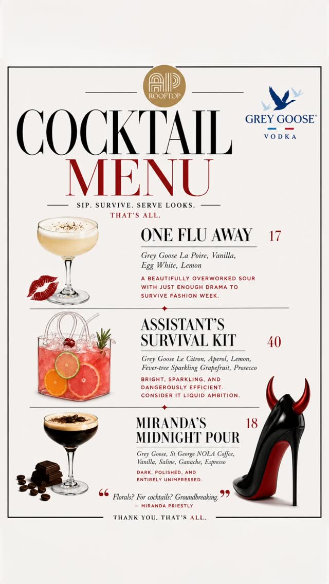 The Devil Wears Prada Boozy Brunch