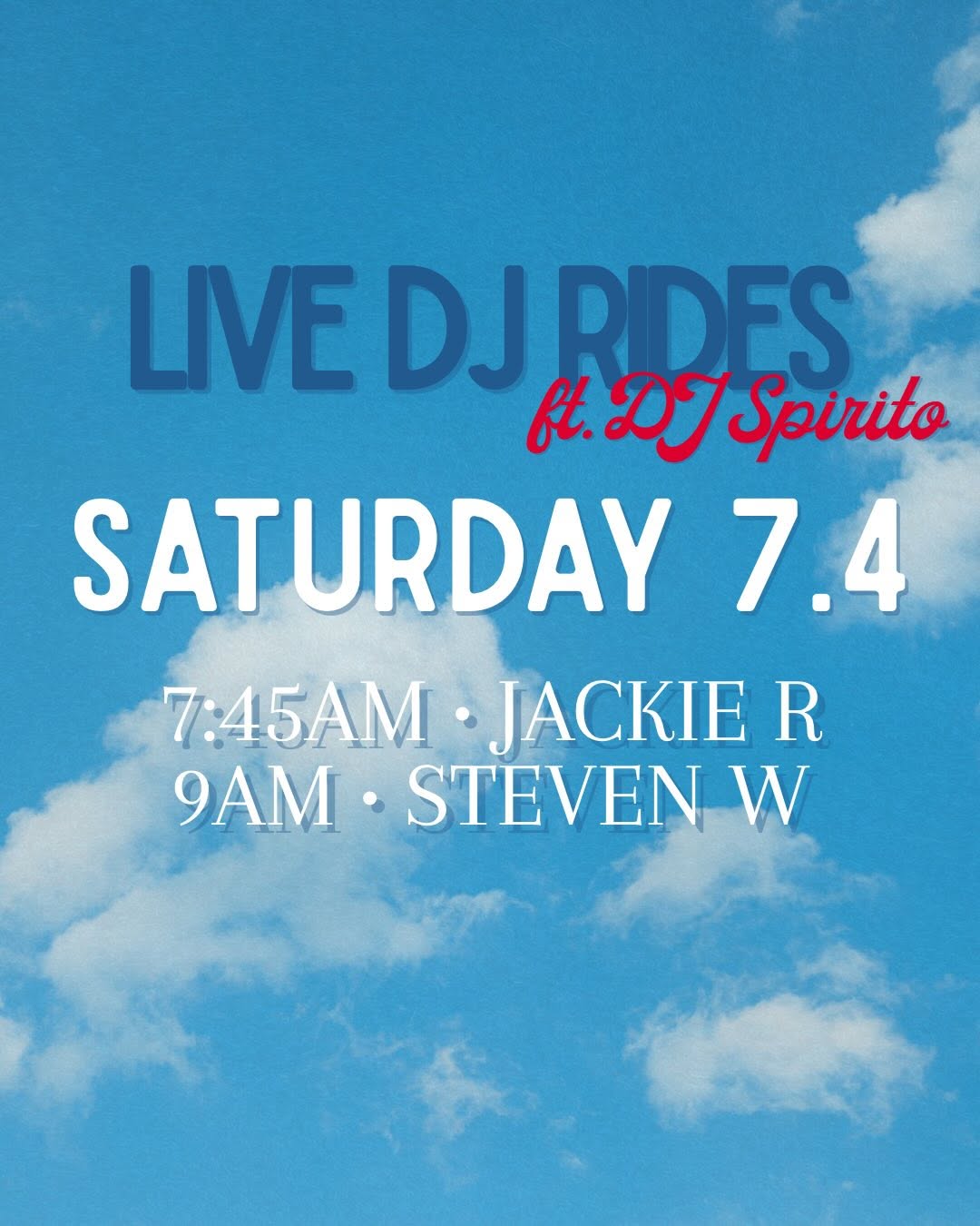 Live DJ Rides ft. DJ Spirito
