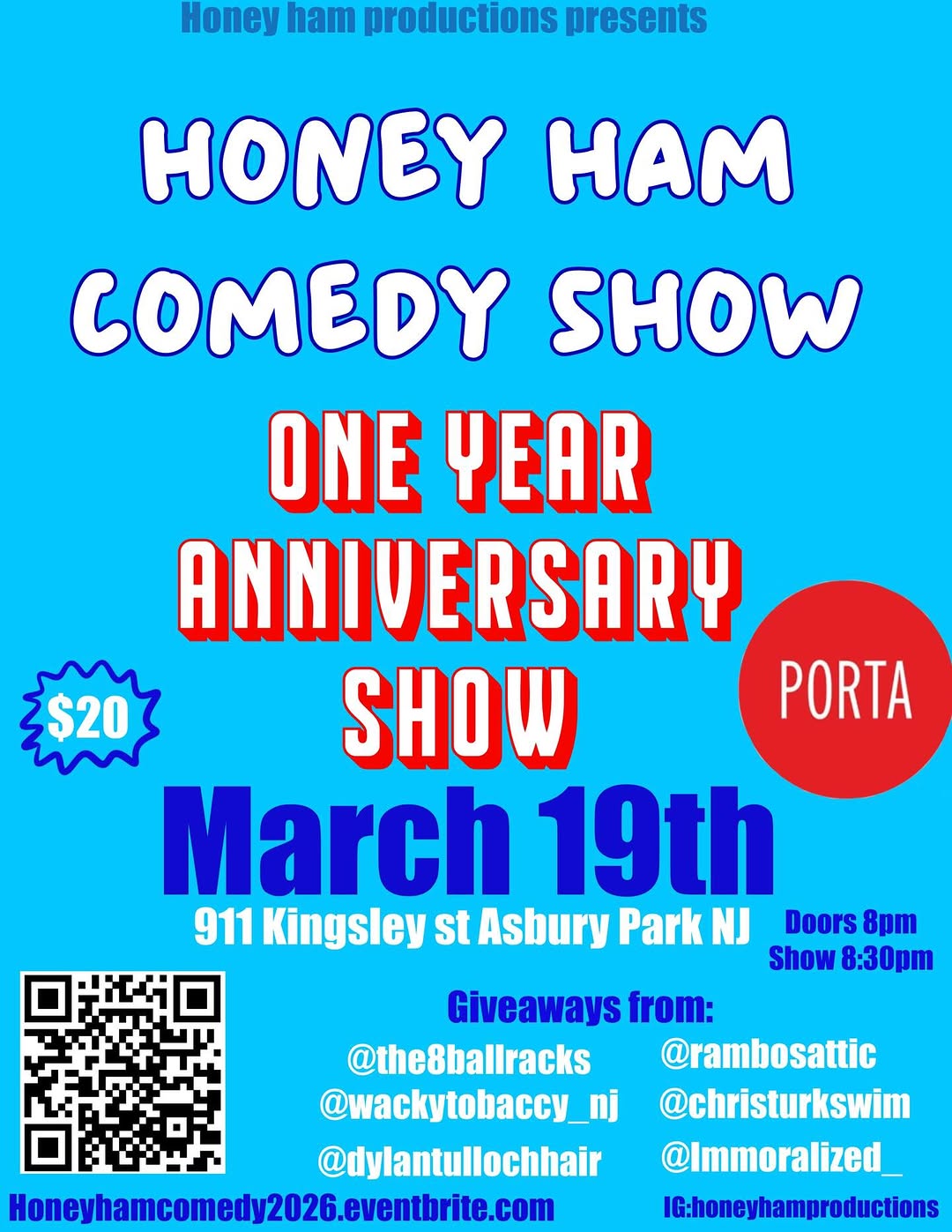 Honey Ham Comedy: One Year Anniversary Show