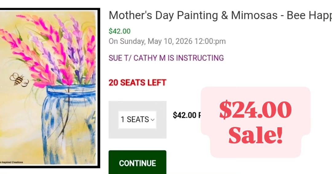 Mother's Day Painting & Mimosas: Bee Happy